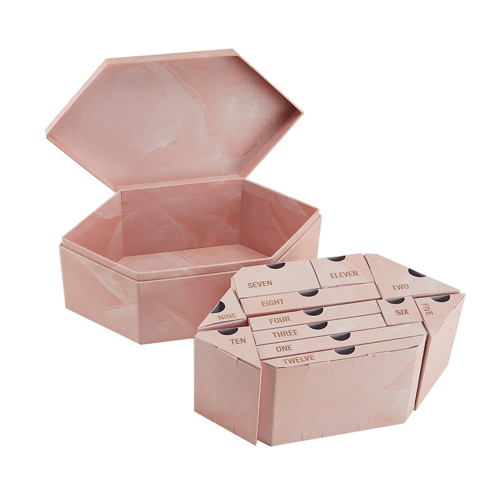 Customized Cosmetic Box Jewelry Environment friendly Drawer Cardboard Box Multi-Drawer Chocolate Ribbon  Christmas Gift Boxes