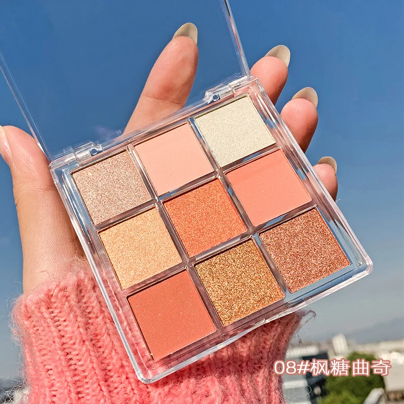 Top Selling Eye Makeup Natural Shimmer High Pigment Makeup Glitter Eyeshadow Palette Private Label Eye Shadow