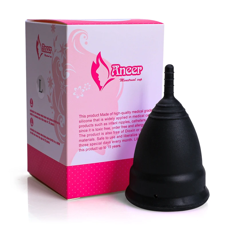 Оптовая продажа, цветная Женская менструальная чаша Copa многоразового использования из медицинского силикона 100%