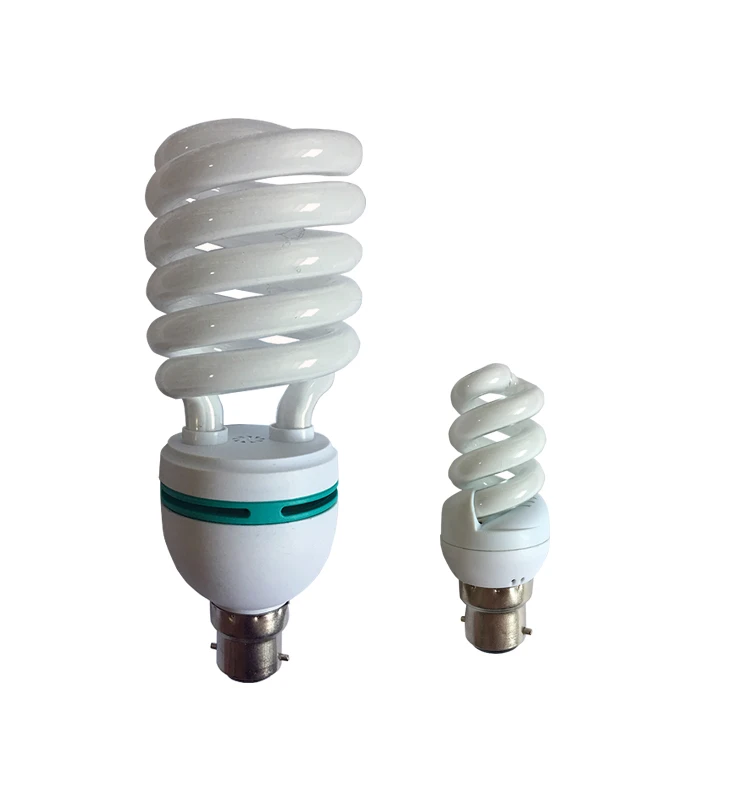 Color Box Sale Energy Saving Lamp half Spiral 45w 65w 85w 95w 125w 135w E27 spiral Bulb 5500K 8000hrs CFL