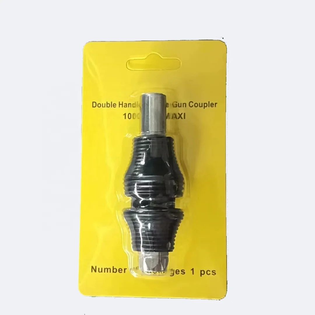 Quick Release Spring Loaded Grease Gun Coupler Double Handle Quick Release Grease Gun Coupler