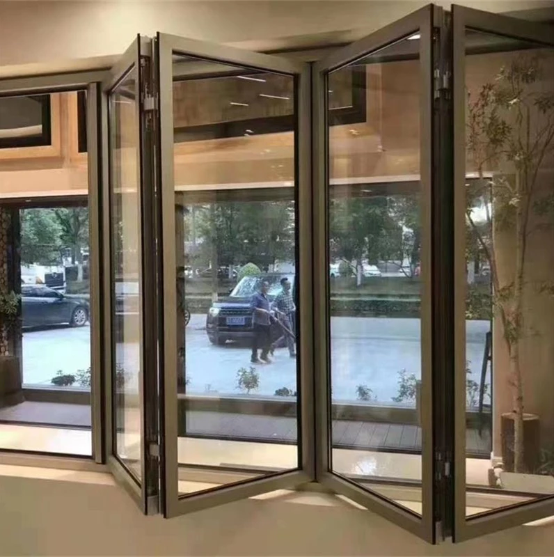 Malaysia Aluminium Bi-Folding Aluminum Vertical Folding Door And Window Push Up
