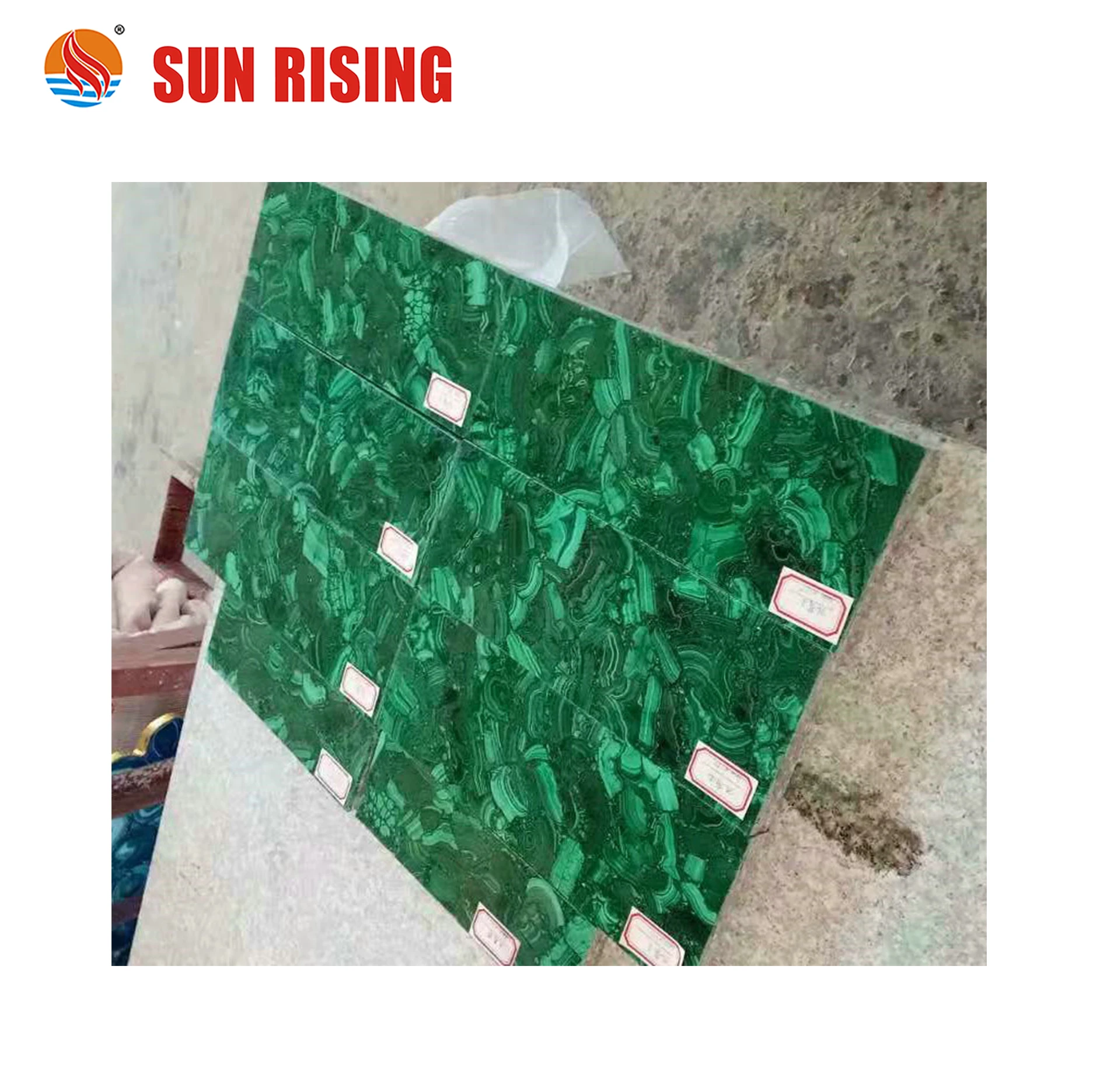 Luxury  Green Malachite Gemstone Slab For Decoration