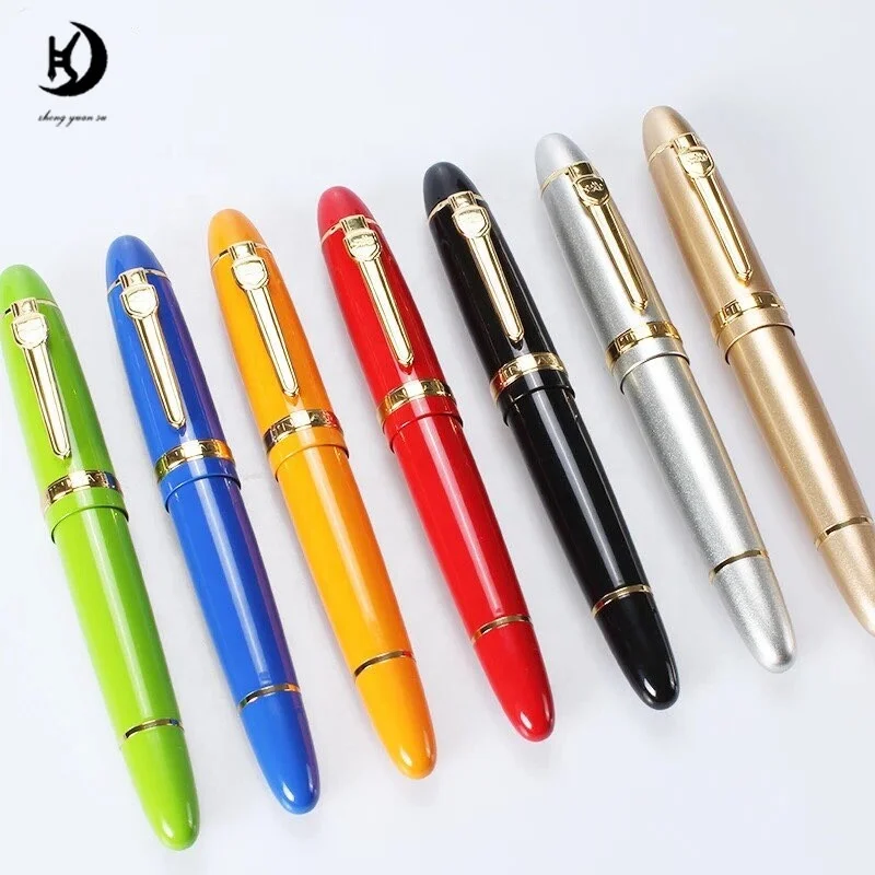 Jinhao 159 новый индивидуальный логотип роскошные инструменты для письма большой металлический ролик шариковая ручка