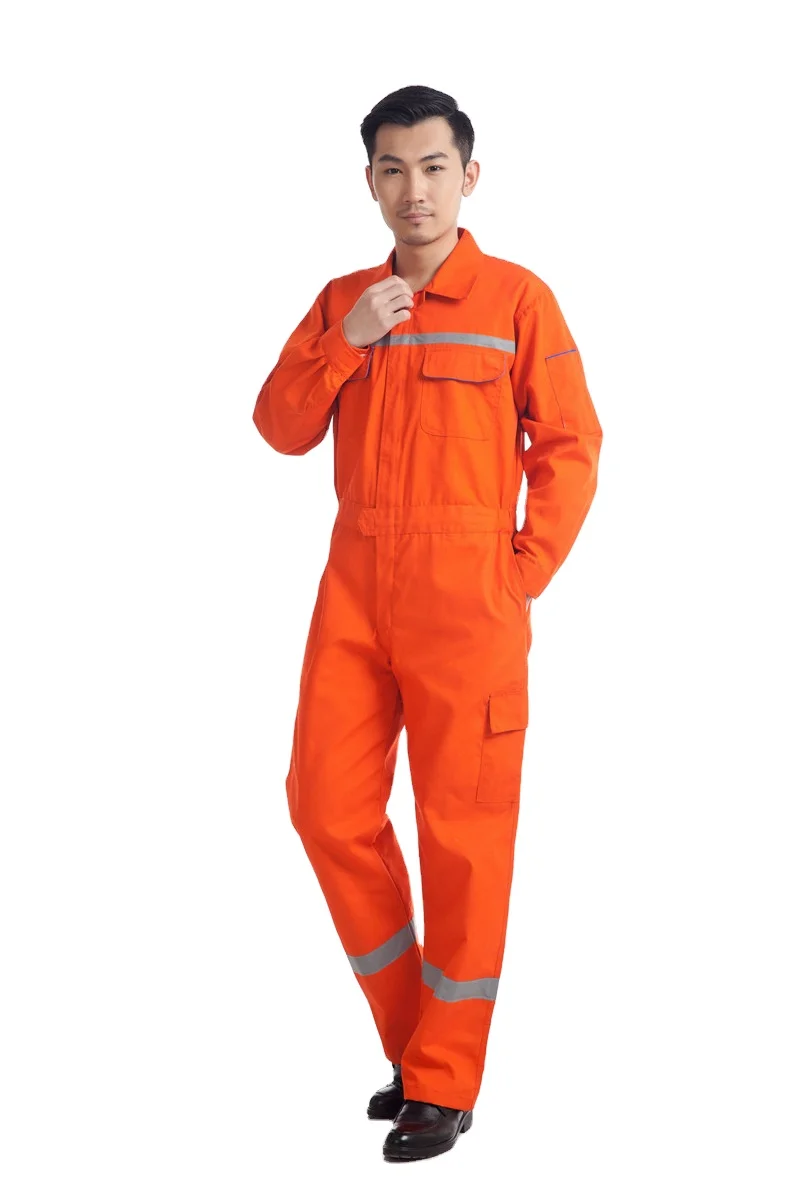  Sidiou Group Customized Long-sleeved One-piece Security Guard Uniform Engineering Suits Workshop Work Clothes With