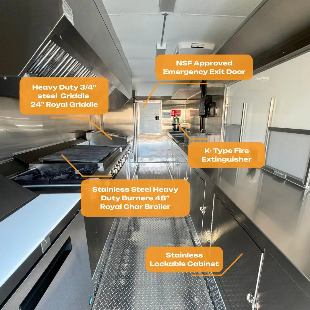 Traditional food cart chinese dishes food truck wok trailer chinese restaurant food truck