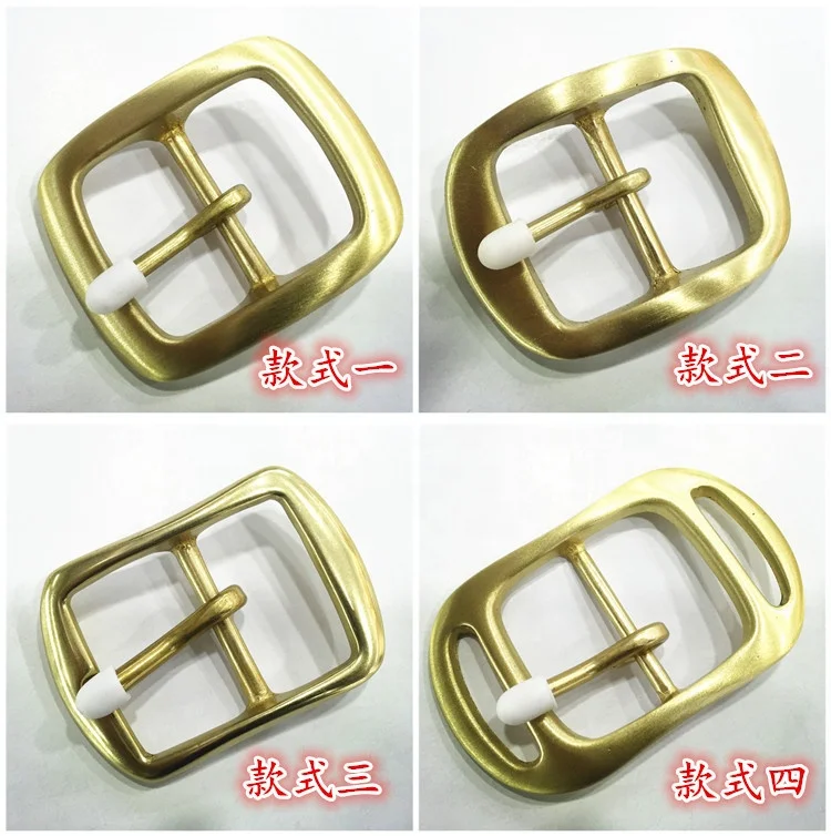 custom made 35mm pure brass belt buckle for belts High quality OEM solid brass buckle manufacturer metal buckles for man
