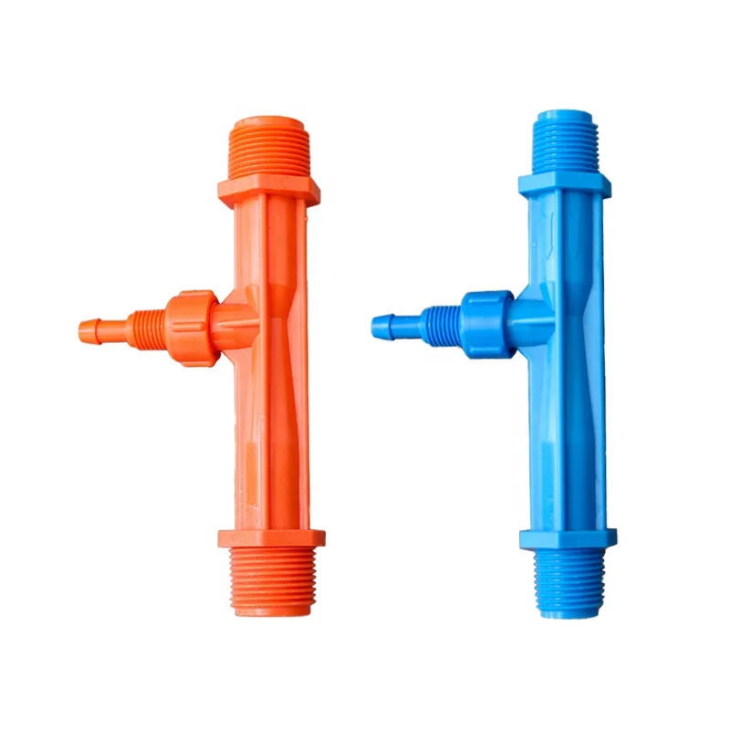 Farm Fertilizer Injector Drip Irrigation System 1/2 3/4 Inch Injector Venturi