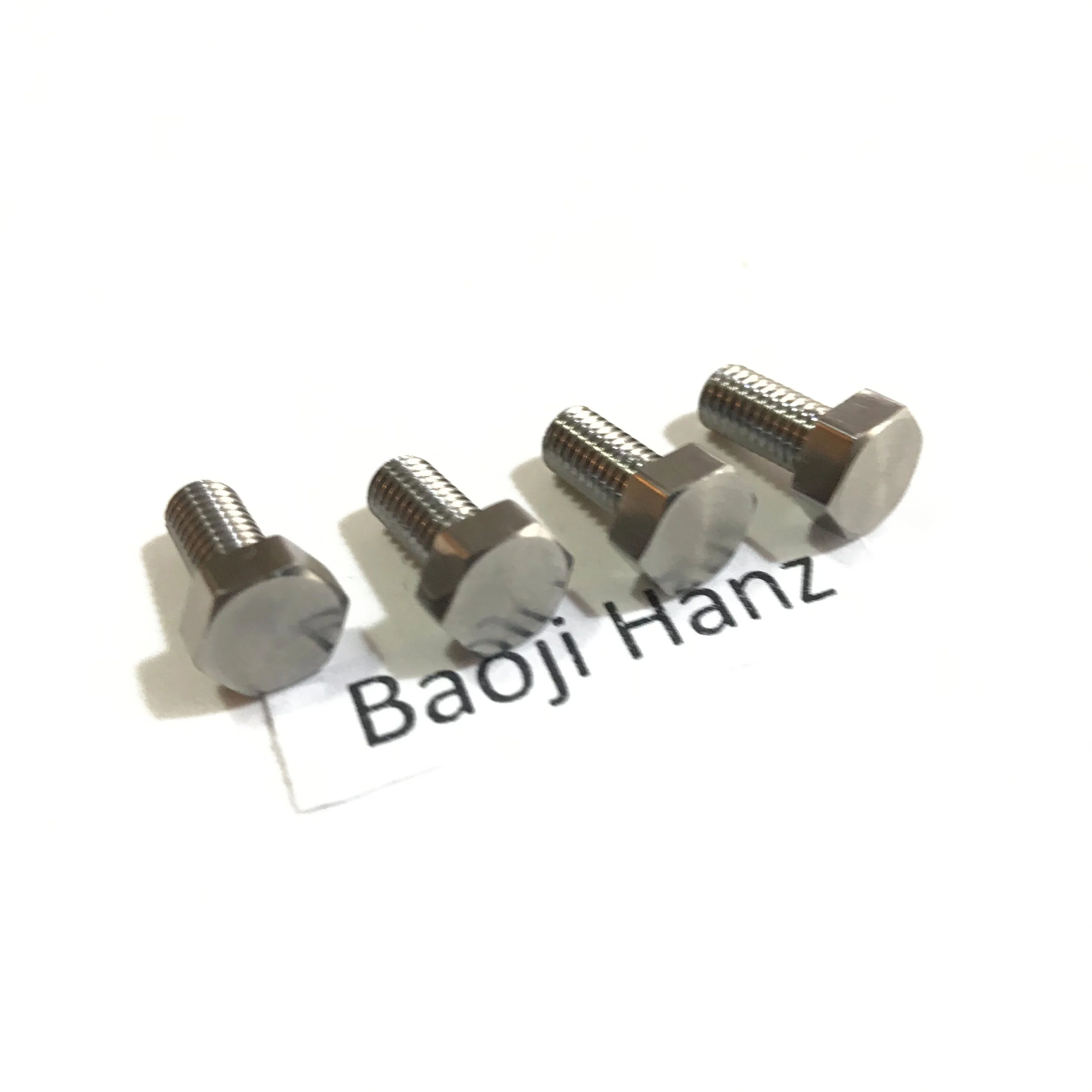 Good quality gr5 hexagonal titanium hex screws bolt for industry