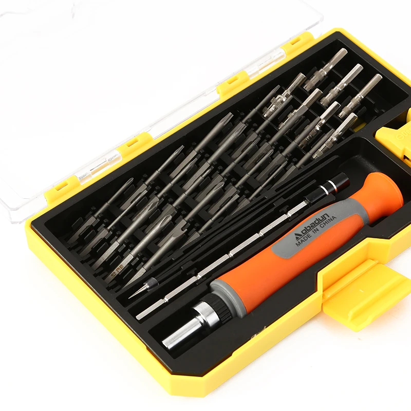 XITELI 36 in 1 pocket screwdriver tools hard drive expert screwdriver set precision magnetic bits set case mini screwdriver set
