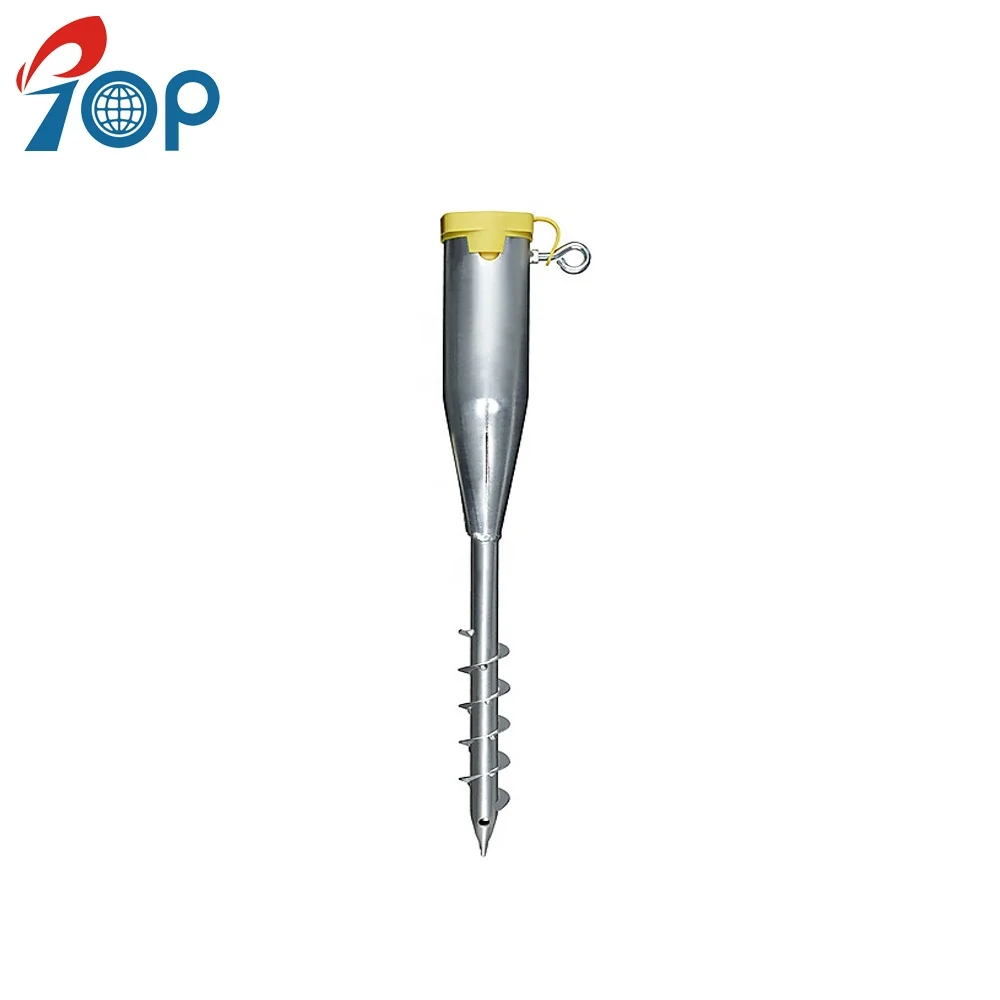 Заземляющий винтовой анкерный ворс HDG для строительной основы