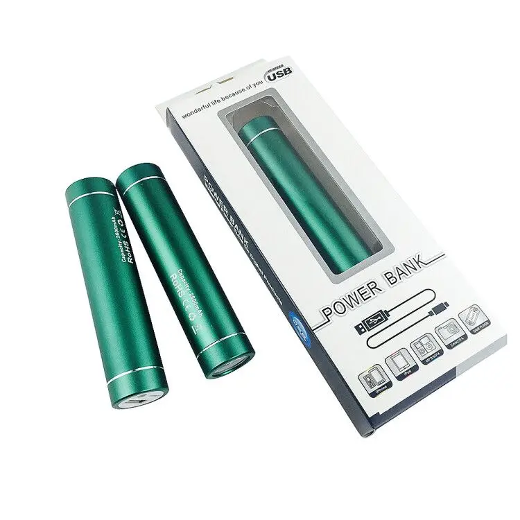 Portable Charger with LED Flashlight,2600mAh Power Bank mobileCharger ,Mini Portable External Battery Pack