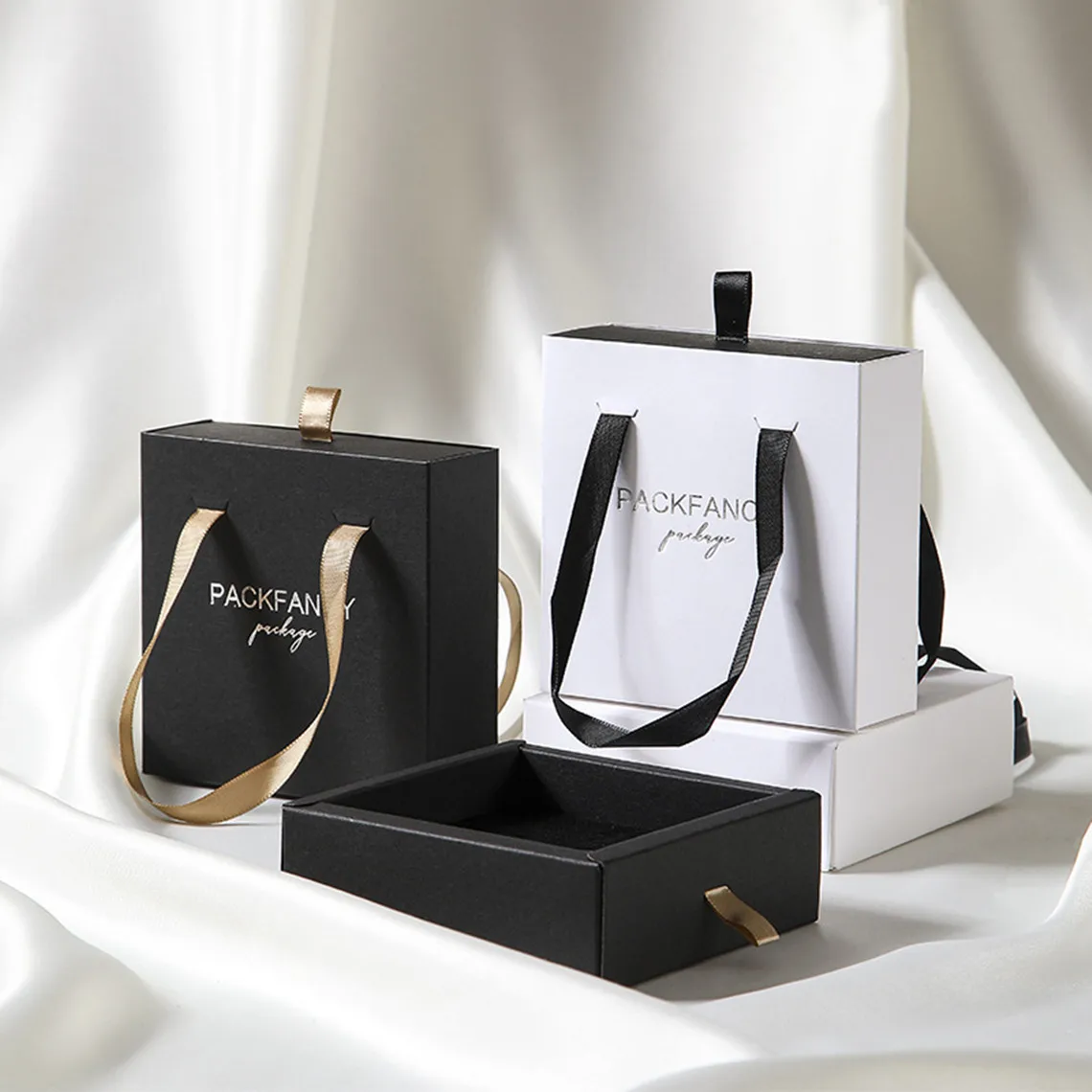 Hotsale Packaging Gift Boxes Custom paper jewelry storage boxes packaging drawer box for ring earing wrist watch