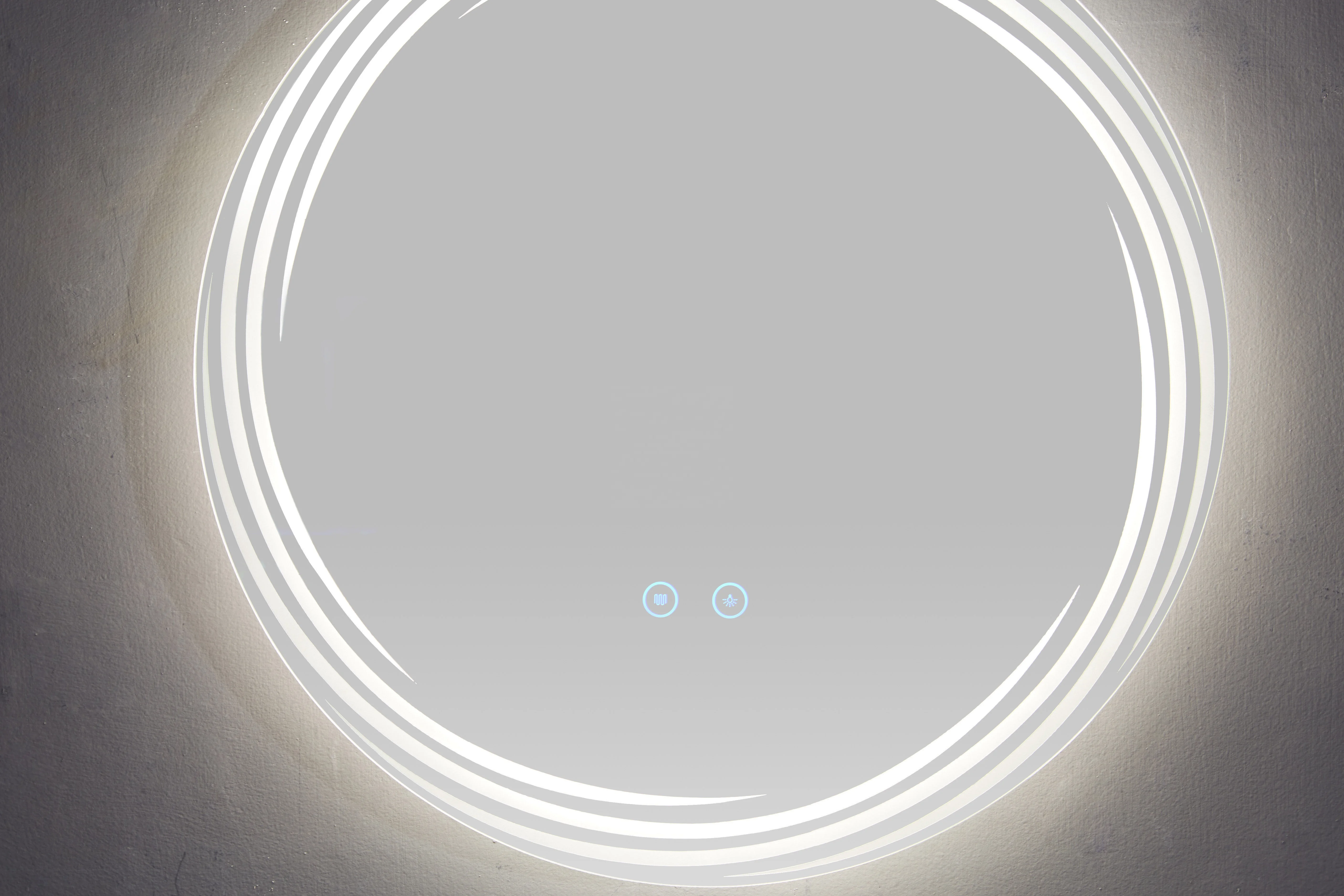 Demist Etl Led Mirror Bathroom Rounds Energy Saving illuminated Smart Round Mirror With Led