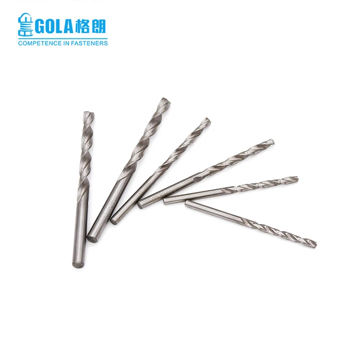 Dill bit high speed steel 6542, 9341 roll forged straight shank drill bits twist drill bit for metal drill