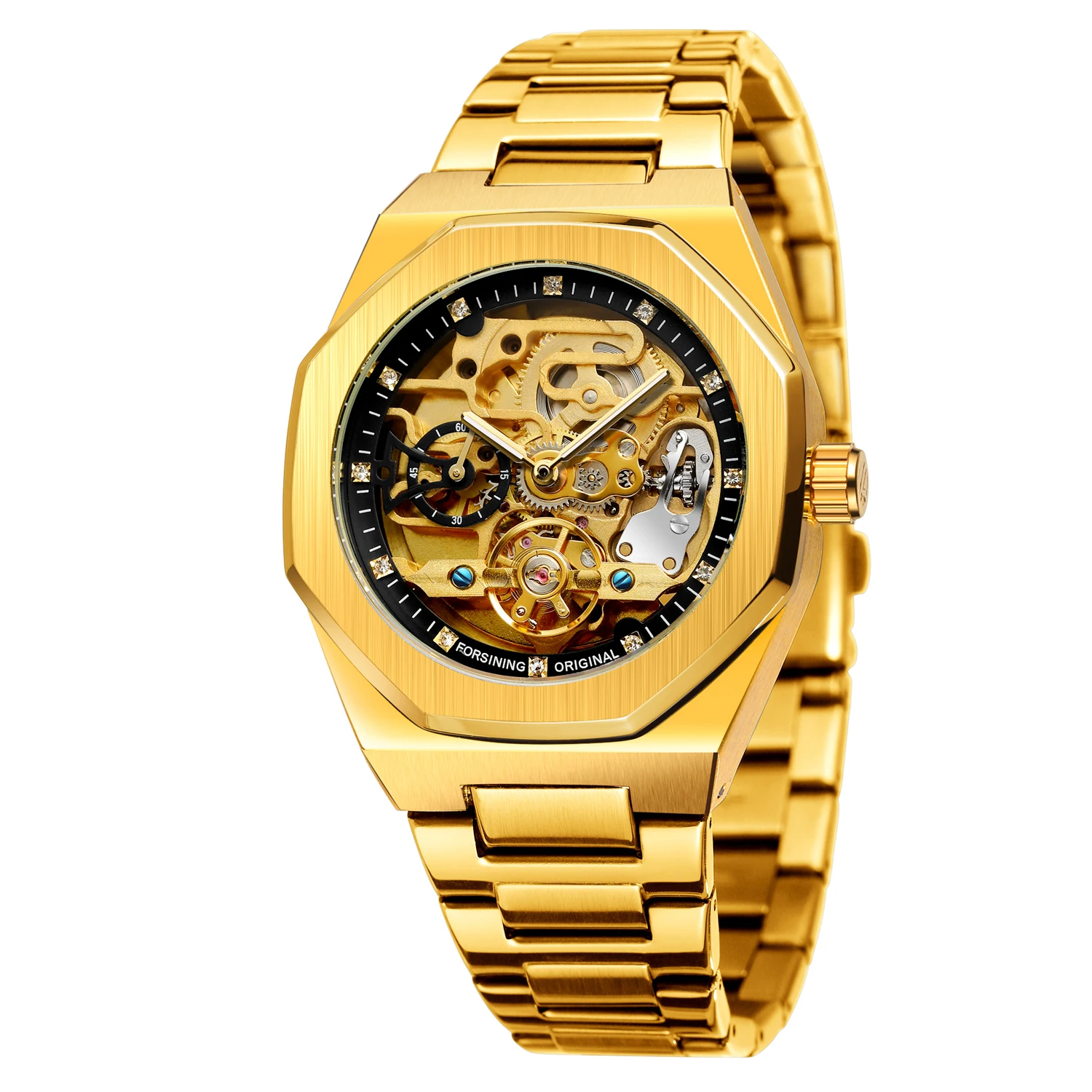 8202 luxury China male mechanism watch superior steel Strap waterproofing best character popular mechanical watch kit