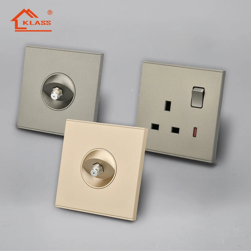 switch manufacturer BS Flame Resisted Wall Switch Modern Design PC FIame Resistant Material for house hotel office