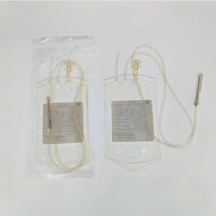 Medical double triple blood collection bag
