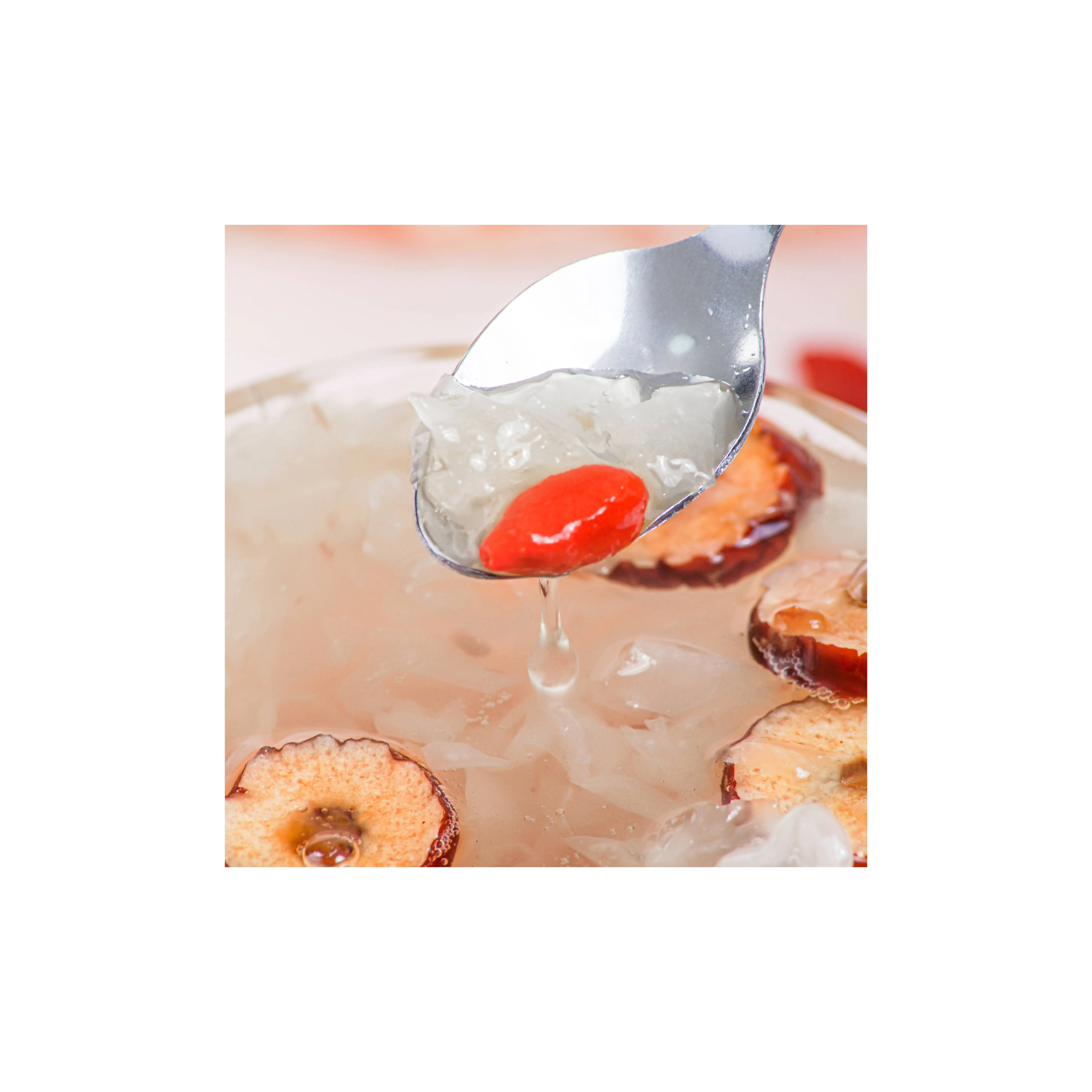 2022 Instant Food Cheap Frozen Dried Tremella Soup Red Dates Wolfberry Tremella Block