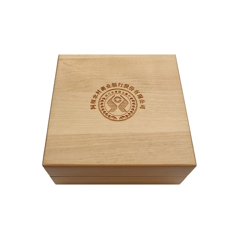 Single Natural Wood Challenge Coin Presentation Display Gift Box Storage Case Wooden Display Box For Single Coin
