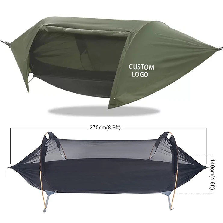 Customized Compact Lightweight Portable Tree Tent  Camping Hammock Waterproof Mosquito Net hammock tent