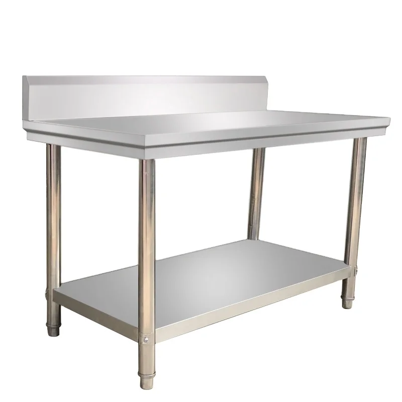 201/304 Adjustable Height Stainless steel Customized Commercial Restaurant Hotel Kitchen Work Table Work Bench