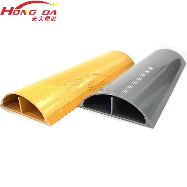 factory direct sales PVC Plastic decorative cable trough strip ABS plastic trunking profile PC PP extrusion profile