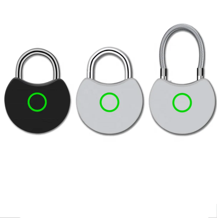 New Fingerprint Padlock Smart Biometric Lock Quick Access Keyless Metal Waterproof Portable Security Lock Anti-Theft Padlock