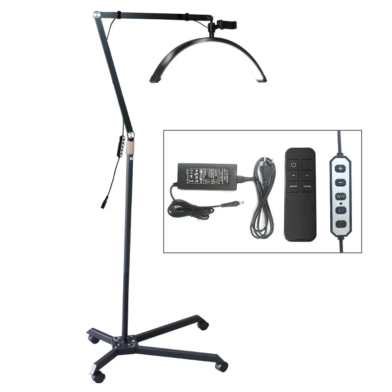Half Moon Light Professional Lash Light for Eyelash Tech with Foldable Lamp Design Eyelash LED Floor Light