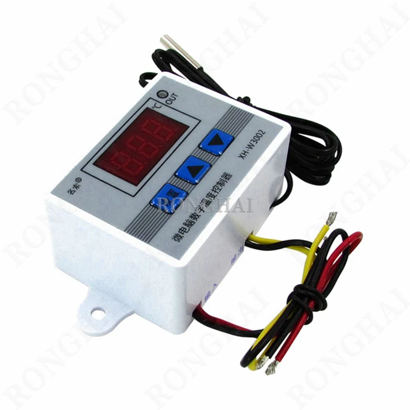 12V 24V 110V 220V LED Digital Temperature Controller Thermostat Thermoregulator Sensor Meter Fridge Water Heating Cooling W3002