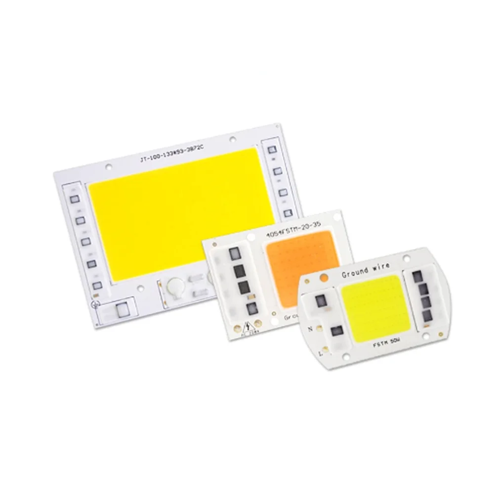 High Efficiency Powerful COB LED 100lm/w ac 220-240v 2700k 6500k Full Spectrum Driverless 30W 50W Chip LED COB for LED Downlight