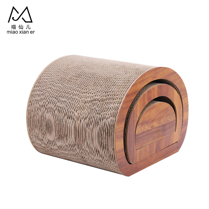 Tunnel Cat scratching corrugated cat scratcher