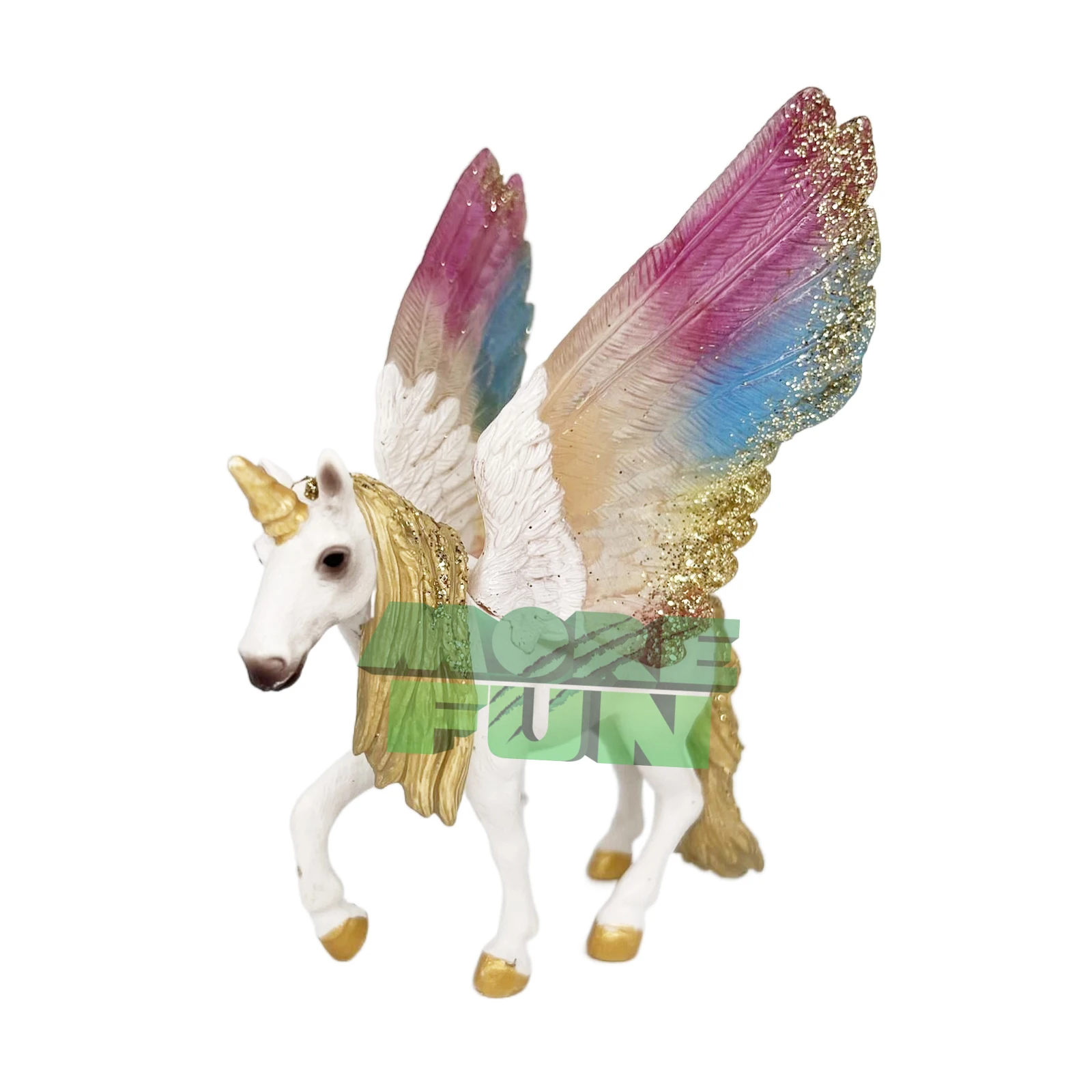 Fantasy Character Figures Toys Realistic Dragon Action Figure, Detailed High Quality Plastic Toys Unicorn Pink Monocerus