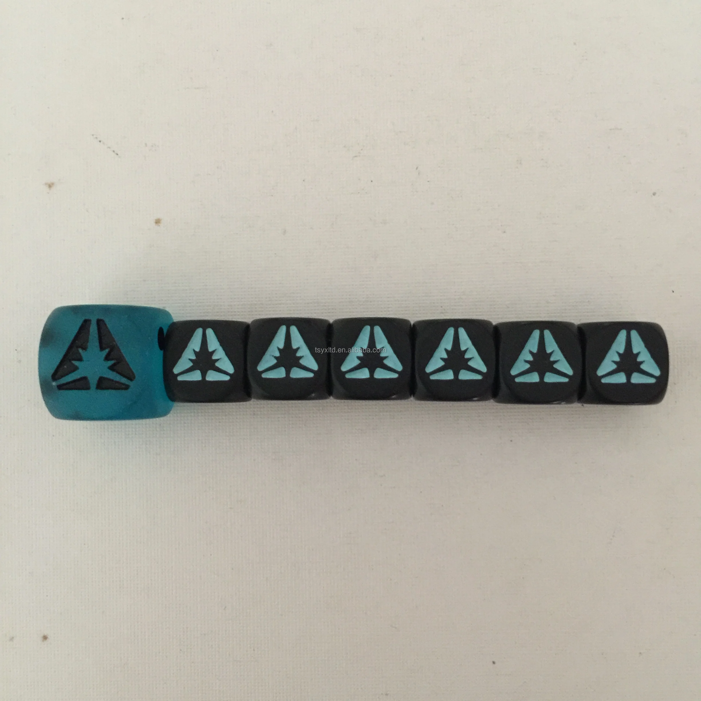 7 Pcs Rpg Game Dice Set plastic glow in dark game casino dice d4 d6 d8 d10 d12 d20 rpg polyhedral dice set