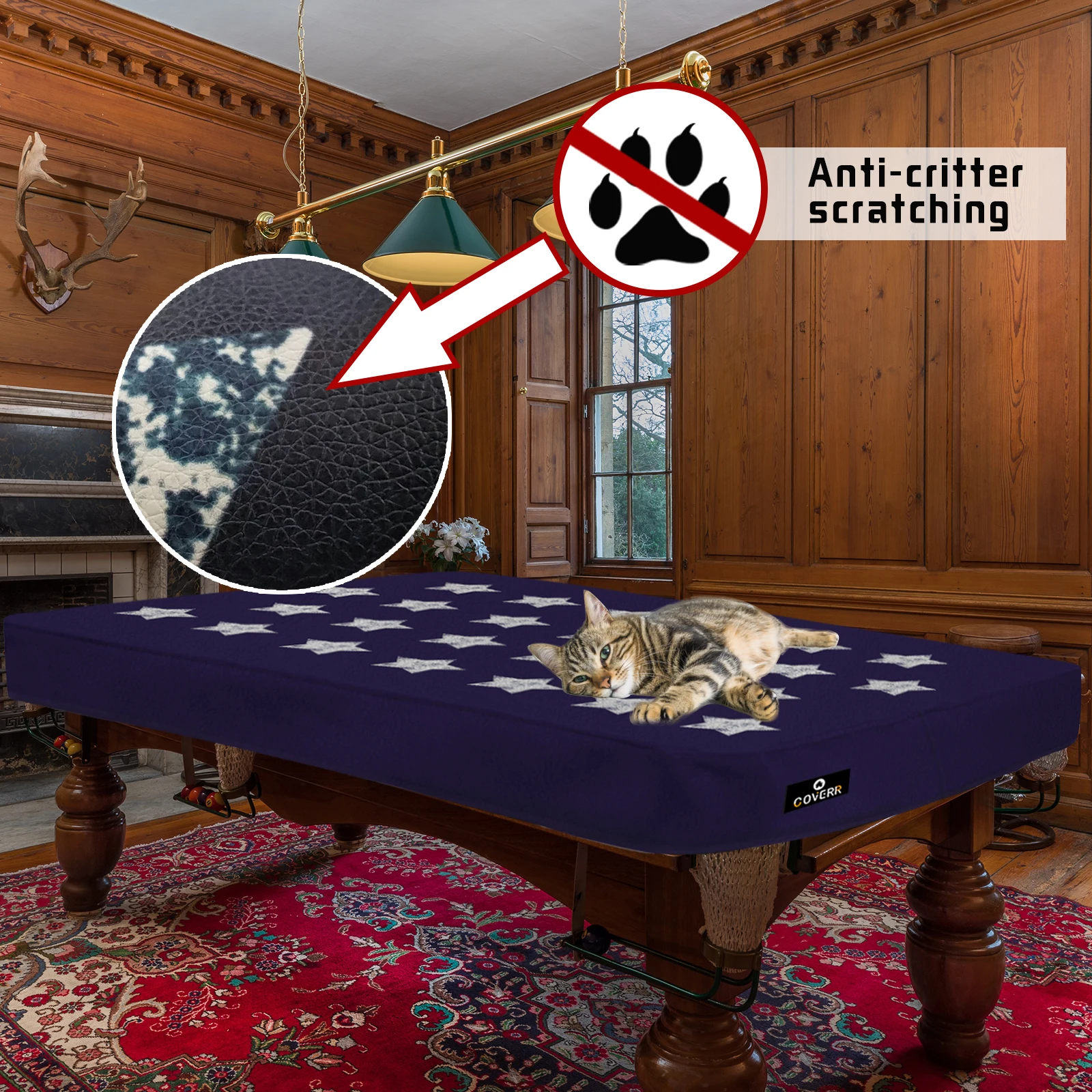 Outdoor Pool Table Cover Waterproof Red Pool Table Cover Hot Selling Leather Billiard Pool Table Cover