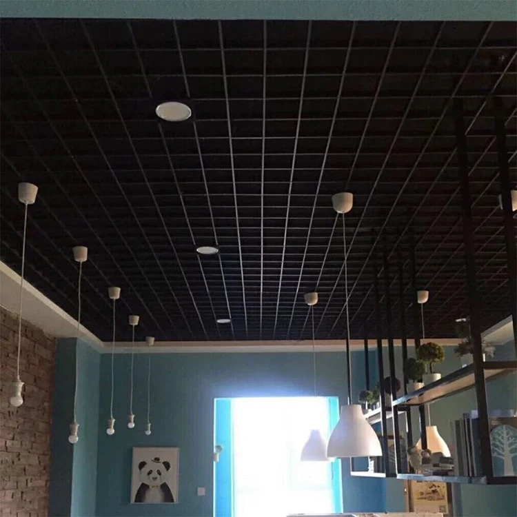 Внутреннее подвесное потолочное украшение подвесной алюминиевый решетчатый потолок