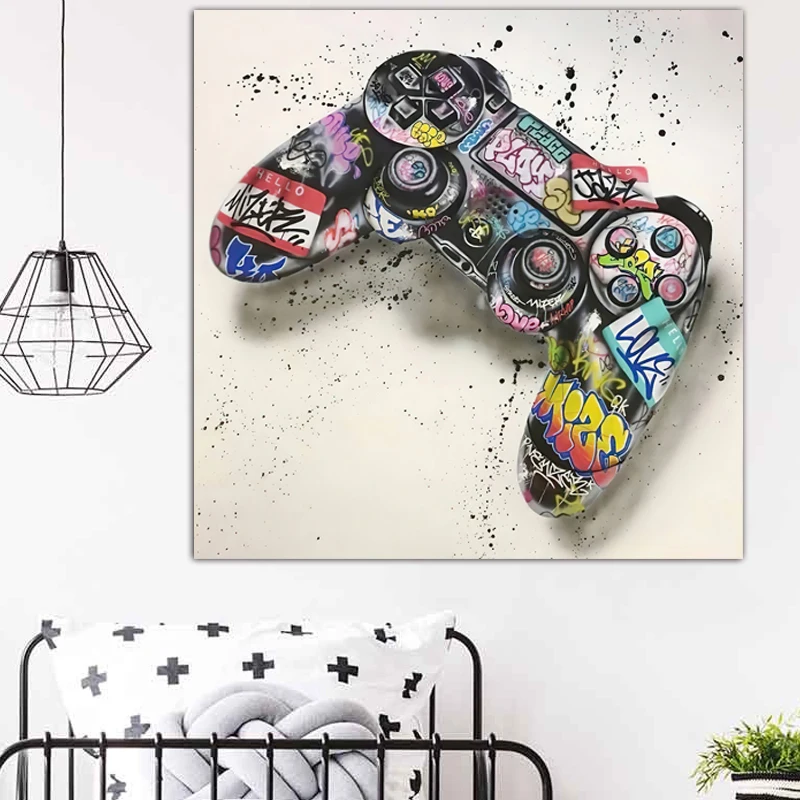 Diy Painting Kit Canvas Print Painting Colors Custom Games Console Printed Painting Wall Art