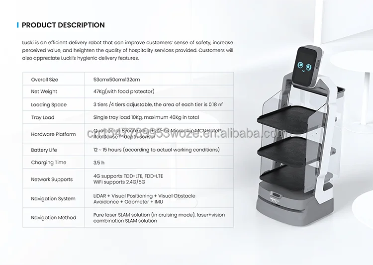 2023 Humanoid Intelligent Self-service Robots For Food Delivery