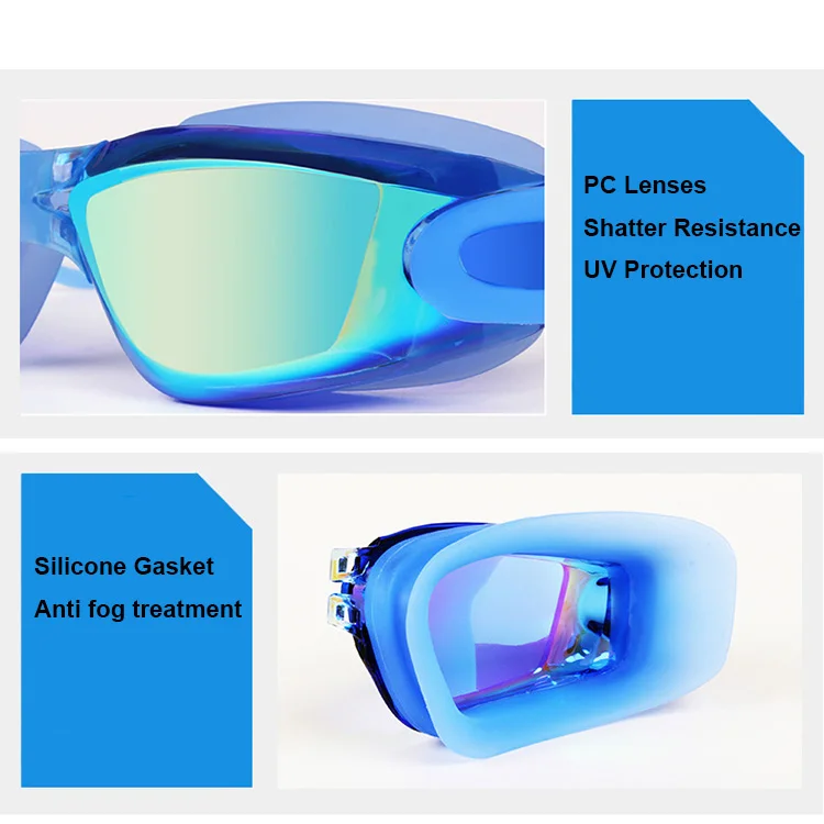  Hot Sale Swimming Goggles No Leaking Anti Fog Uv Protection Triathlon Swim Glasses With