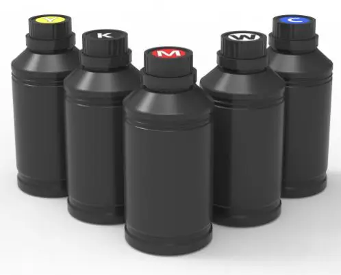 Базовая затвердевающая цветная светодиодная УФ-чернила низкая цена цветная цифровая печать 1000 литров в месяц 12 литров для планшетного принтера