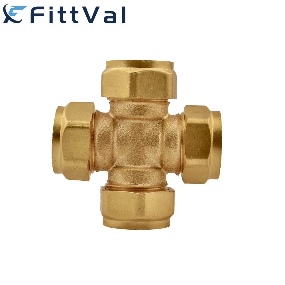 Best Sell Adapter Coupler Thread Compression Brass Fitting Clamp Pipe Fittings for Plumbing