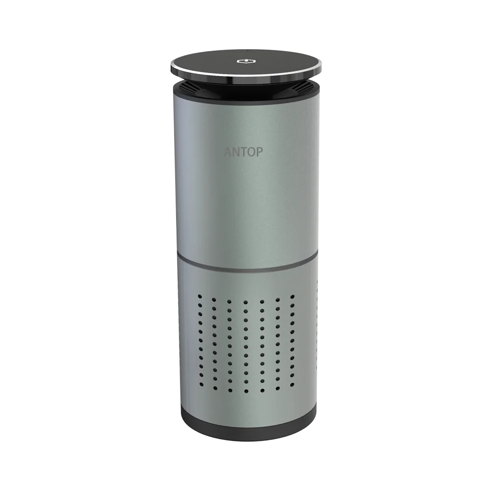 
Быстрая отправка Top Amazon ODM роскошный Ультрафиолетовый светодиодный свет USB порт беспроводной портативный автомобильный очиститель воздуха 