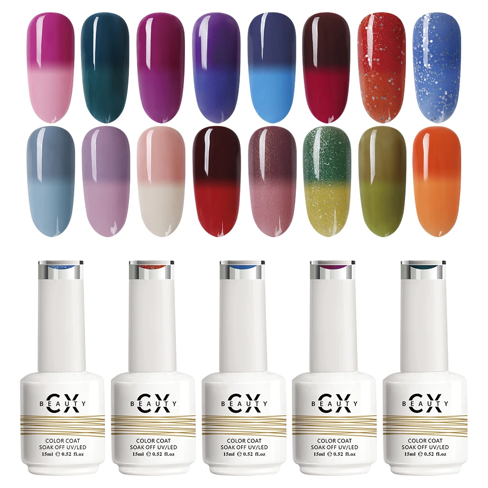 Hot Sale Wholesale Prices Mood Change Gel Temperature Gel for  Nail Art UV Gel Polish