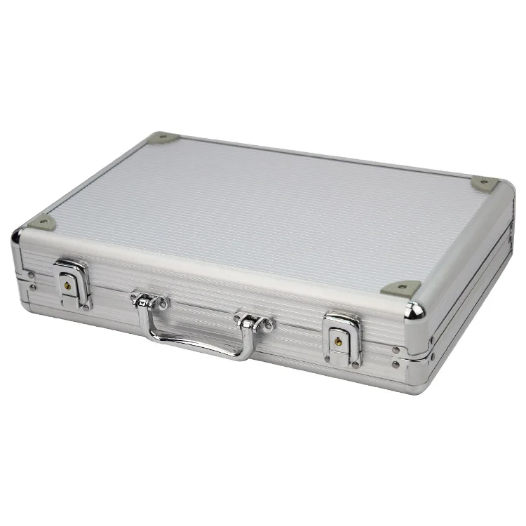 Wholesale Aluminium Alloy Metal Watch Suitcase Business Travel Watches Carrying Box Case With Handle