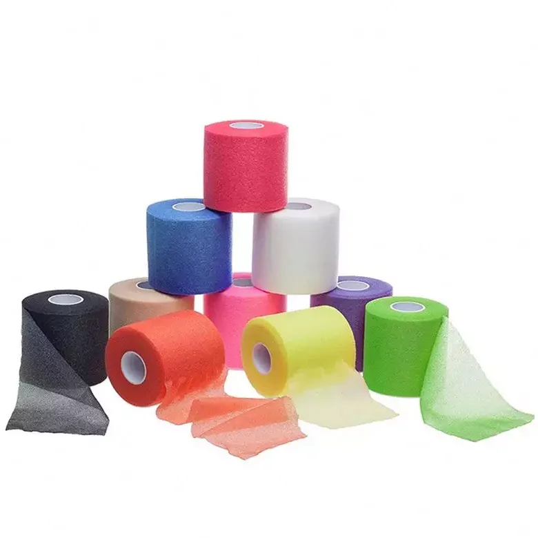 Aertuer elastic light free sample pre wrap pu foam bandage