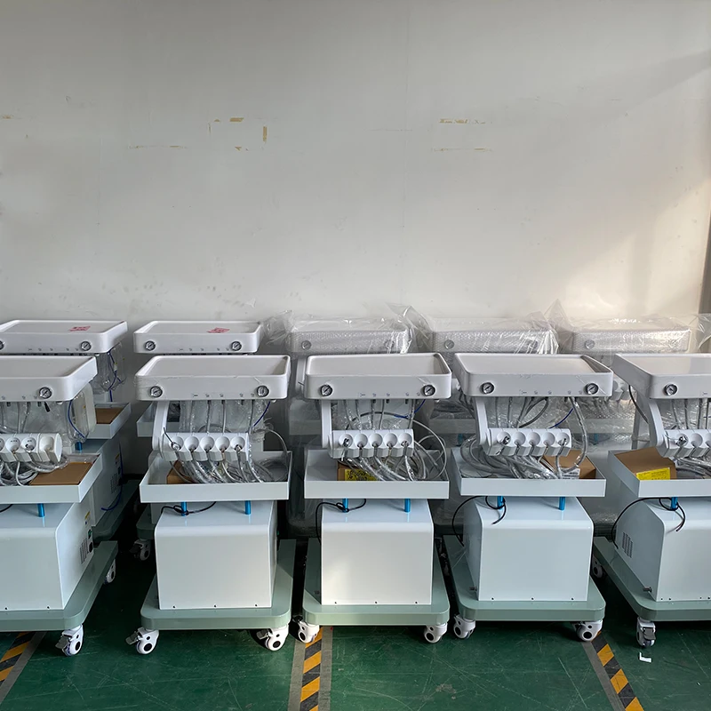 LK-A32A Portable Trolley Dental Cart Movable Medical Dental Unit Trolley Carts with Air Compressor Free