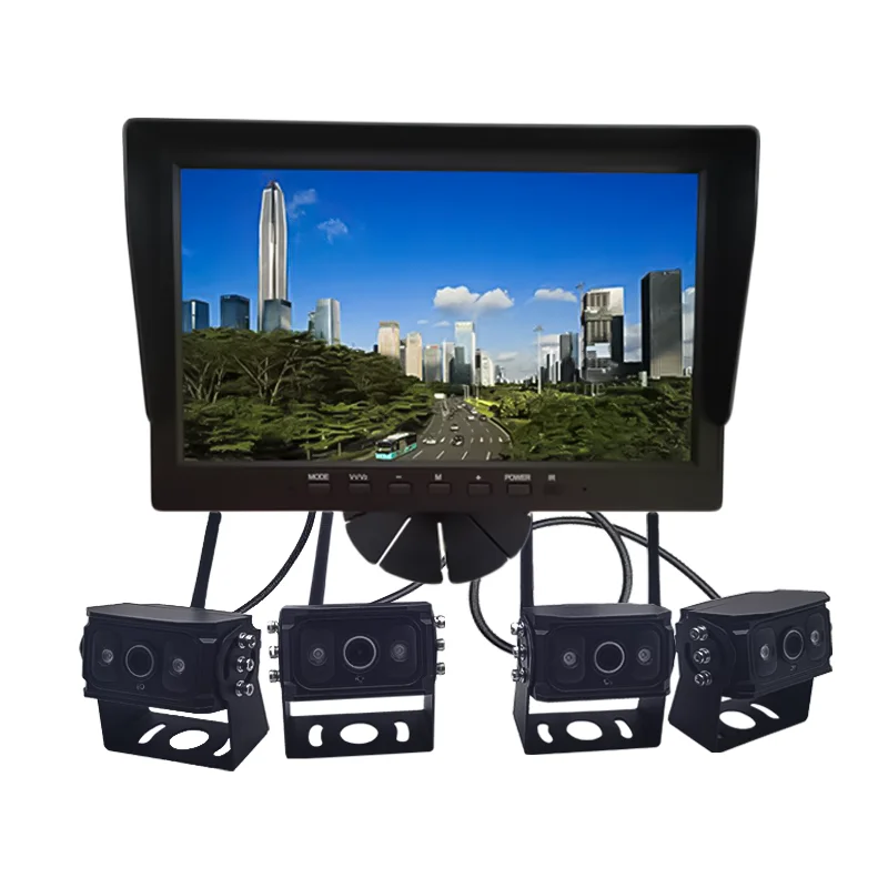car black box 360 view and show blind spot sides camera monitor system for truck