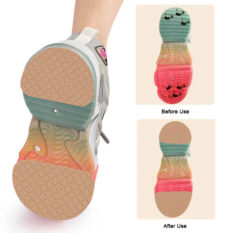High Heels Anti-slip Semi-circular Sole Stickers Lattice S-pattern Anti-slip Noise-absorbing Anti-wear Sole Protect Patches