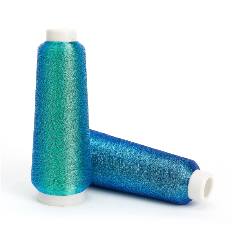 JR High Quality Color 2500 Yards MS Type Polyester Machine Thread Embroidery Metallic Yarn