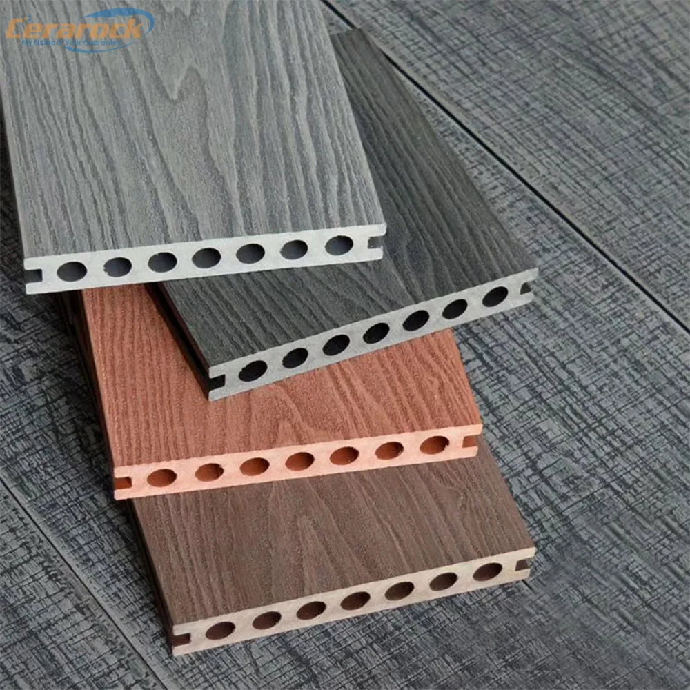 Cerarock residential and commercial waterproof anti-slip wood grain outdoor wpc composite floor